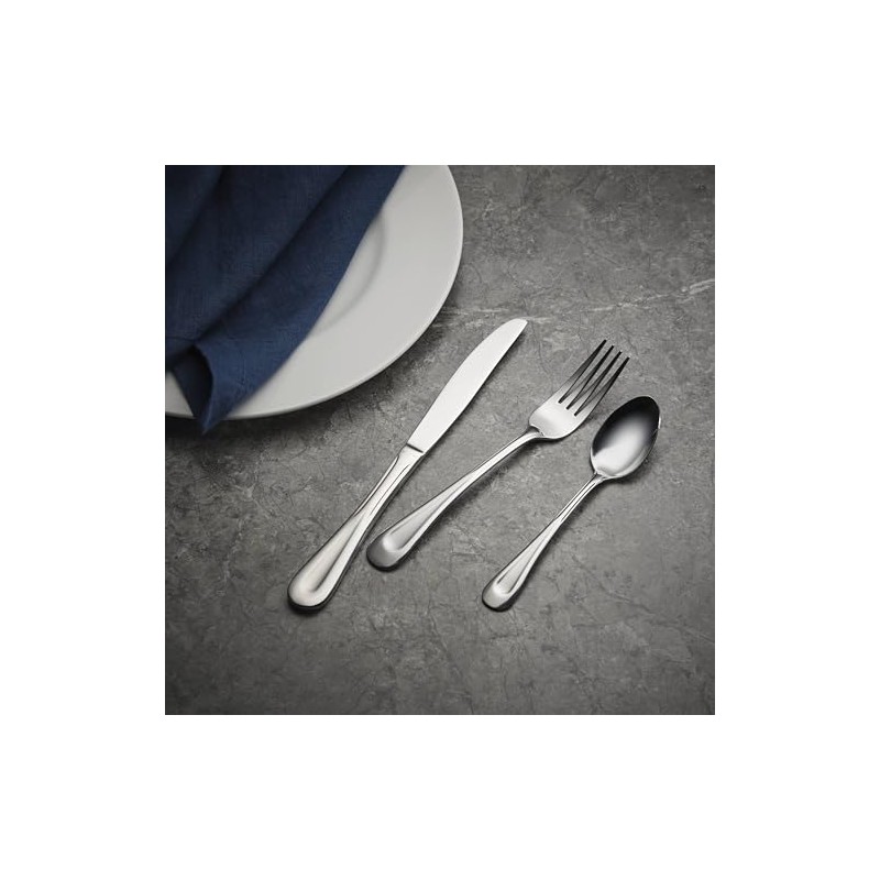 Oneida Satin Sand Dune Everyday Flatware Dinner Spoons, Set of