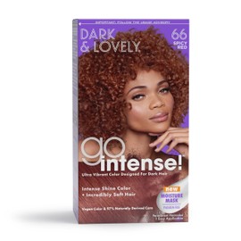 SoftSheen-Carson Dark and Lovely Ultra Vibrant Permanent Hair Color Go Intense Hair Dye for Dark Hair with Olive Oil for Shine and Softness, Spicy Red
