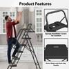 BONTEC 5-Step Ladder, 400lbs Max Load, Folding Step Stool with