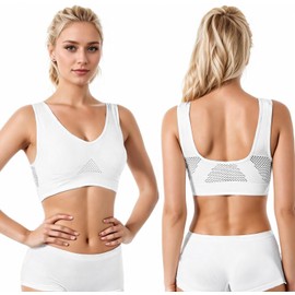 Memoryee Padded Sports Bras Women Medium Impact Plus Size for Large Breasts Push Up Seamless Breathable for Yoga Running Crop Top Multicolor3 6XL