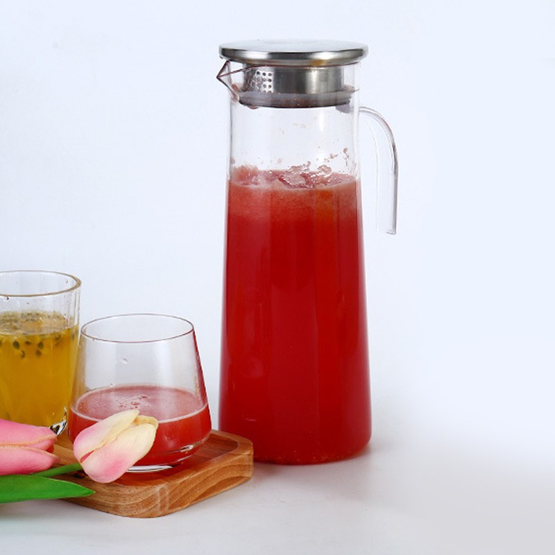 1.2L Acrylic Transparent Juice Bottle Cold Water Pitcher Jug for