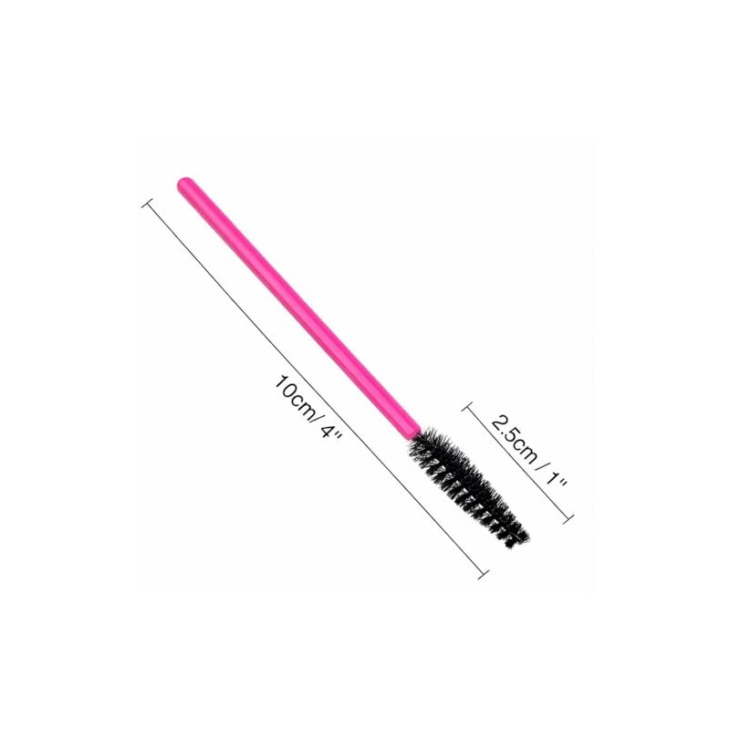50 Pcs Disposable Mascara Wands, Eyelash & Eyebrow Spoolie Makeup