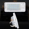 KATUR 2 x Error White 6000K 18 LED Car License