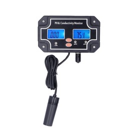 PH‑2681 PH/EC Water Quality Tester Conductivity Monitor ATC PH Meter DC6V Hydroponic Monitor for Fish Tank Aquarium (US)