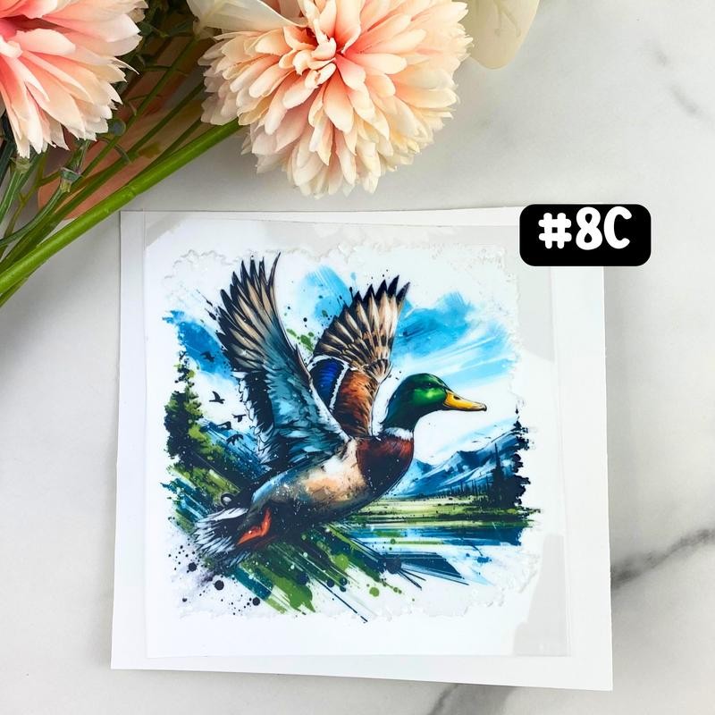 UV DTF DECALS, 4" height, Cup Decals, Cup Stickers, Cup