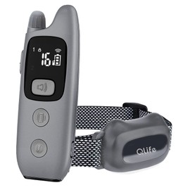 QLIFE Dog Shock Collar with Remote: Dog Shock Training Collar Up to 3000Ft Control - Waterproof Rechargeable Electric Bark Collar for Small Medium Large Dogs with Beep | Vibration | Safe Shock