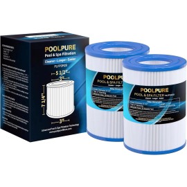 Poolpure Spa Filter 2 Pack Compatible Pdm28 Nsf Certified 50 Micron Filter