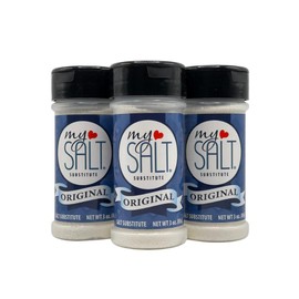 MySALT Original – Sodium-Free Salt Substitute – 3 Shaker Bundle – 0mg Sodium – Real Salty Taste, Clean Label – Heart Healthy Salt Alternative