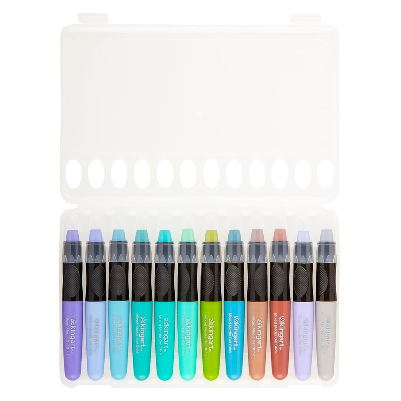 KINGART GS027-1 Gel Stick Single, IRON Color, Artist Mixed Media