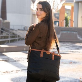 Missnine Tote Bag for Women 15.6 inch Laptop Bag Large Travel Tote Bag with Zipper, Quilted Puffer Handbags for Work