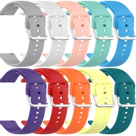 Compatible with Spade Co Health Smartwatch 4 Replacement Bands, Adjustable Sport Silicone Wristbands Straps for Health Smartwatch 4 Accessories (S-10 Pack B)