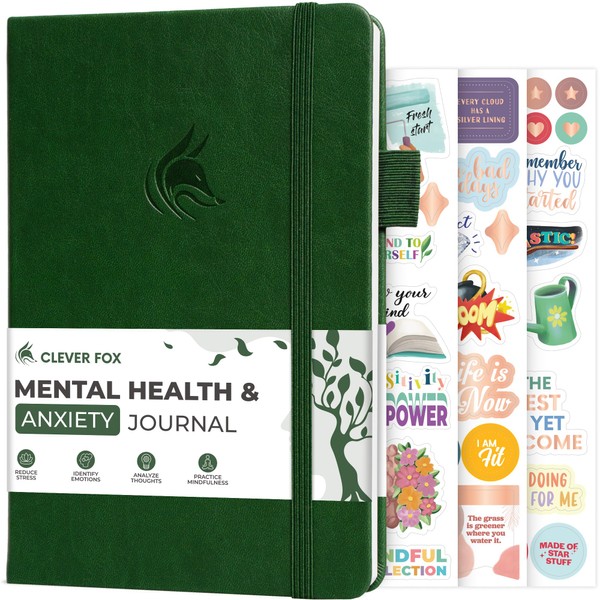 Clever Fox Mental Health & Anxiety Journal – Guided CBT