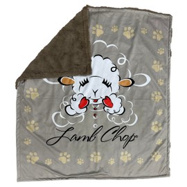 Multipet Lamb Chop Blanket, Dog Blanket Fluffy Fleece Premium Soft Pet Throw, Snuggle Up Your Pup in Cozy Comfort, 36x36 Inches (Pack of 1)