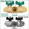 Garden Hose Splitter 2 Way, Heavy Duty Brass Water Hose