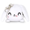 TeeTurtle | Plushie Charm Keychain | White Killer Bunny