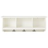 Crosley Furniture Brennan Entryway Storage Wall Shelf, with Coat Rack