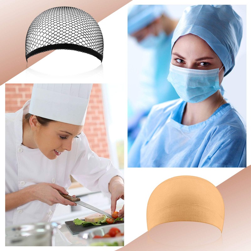 eboot 3 Pack Wig Caps (Neutral Beige, Light Brown and