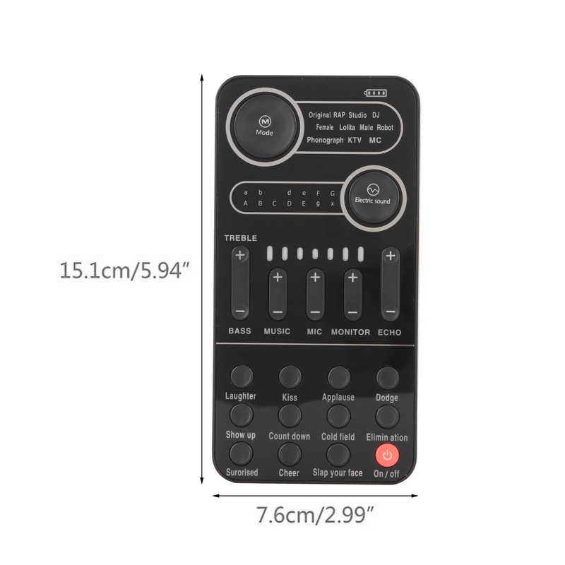 Portable Voice Changer Bluetooth 5.3 Multifunctional Effects Handheld Mini Live