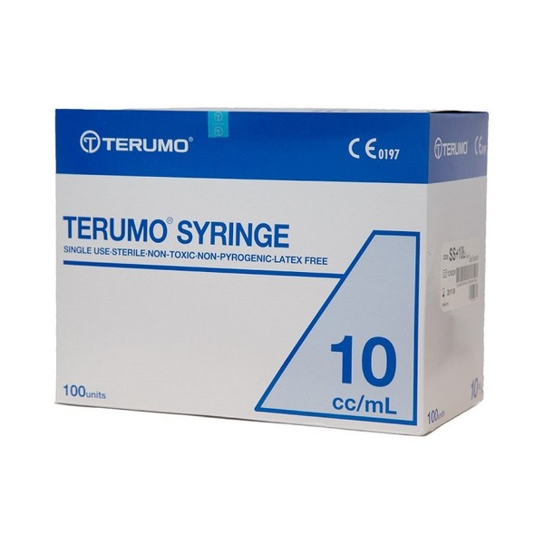 Terumo Syringe 10cc/ml (Luer Slip) X 100