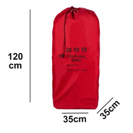085 Red Travel Bag for Pushchairs Size 120 x 35 x 35 cm Transport Bag Buggy Carry Bag Foldable as a Backpack Perfect at the Airport when Checking in Station Car Trips [085], Pushchair transport bag