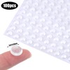 Kathfly 1000 Pieces Cabinet Door Bumpers 0.4 Inch Round Silicone