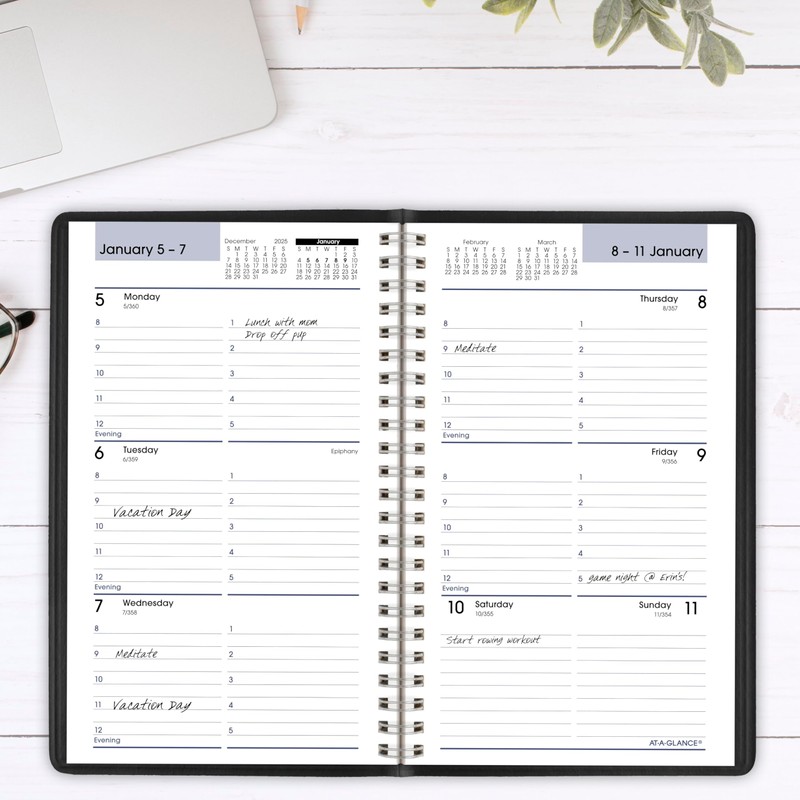 AT-A-GLANCE 2026 Appointment Book Planner, Weekly, 5" x 8", Small,