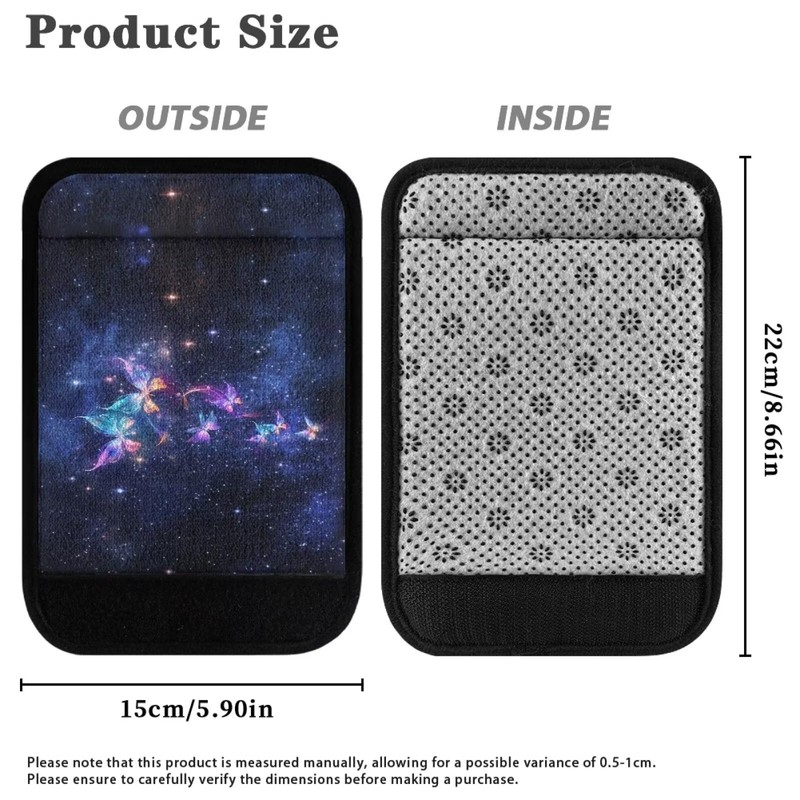Hechitok Butterfly Galaxy Walker Grips Soft Padded Hand Covers, Non-Slip