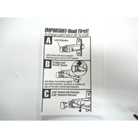 Weslock #12720 spring latch & spring spindle for most interior passage & privacy