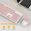 SABLUTE Wireless Keyboard and Mouse, Full-Size Wireless Mouse and Keyboard