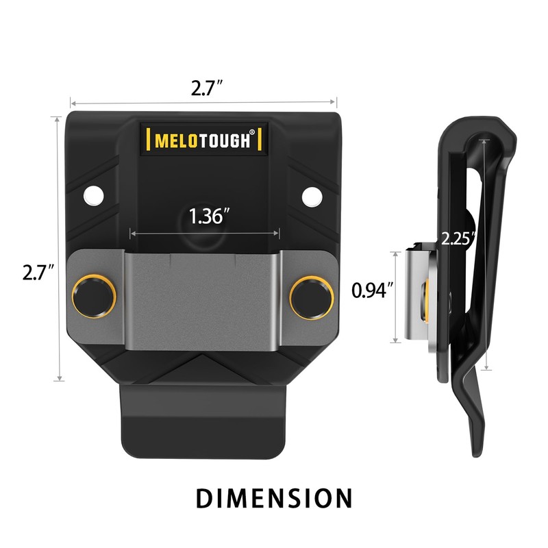 MELOTOUGH Tape Measure Holder,Tape Measure Belt Clip,Tape Measure Holster,Tool Belt