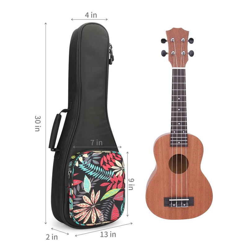 MUINS Ukulele Bag,21 23 26 Ukelele Case Thicker Pad For