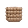 Creative Co-Op 6 Inches Round Stoneware Raised Dots, Holds 4