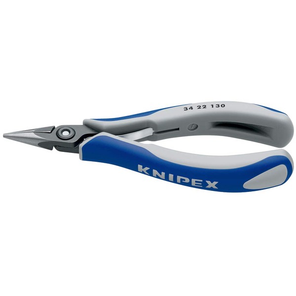 Knipex 34 22 130 Precision Electronics Gripping Pliers 5,12" half-round