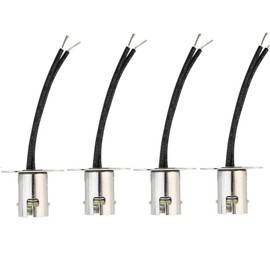 Bstenky 4Pcs BAY15D 1157 LED Light Bulb Socket, Car Lamp Holder Socket Assembly for Car and Truck Tail Light