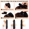 Ponytail Hair Extensions Synthetic Hair Straight Clip in Ponytail Extensions