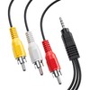 SNLLMZI Av Cable,Camcorder Av Cable, 3.5mm to RCA Camcorder Handycam