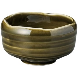 Ale-net Matcha Bowl, 4.7 x 2.9 inches (12 x 7.3 cm), Wormwood Oribe Matcha Bowl, Tea Ceremony, Mino Ware, Made in Japan