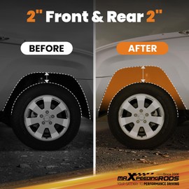 maXpeedingrods 2” Leveling Lift Kit for Jeep Cherokee KL 2WD 4WD 2014-2022, 2" Front & 2" Rear Lift