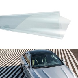 XIMINZ 83.4% VLT Clear HD Car Front Windshield Tint- Front Rear Window Glass Solar Films Explosion-Proof Protection Foils Transparent Unroll, Blue When in Roll, 29.5'' x 118.11''