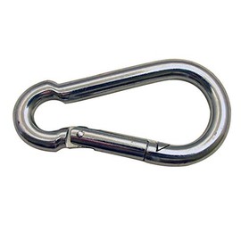 5/16" Zinc Plated Steel Spring Hooks Carabiners (250)