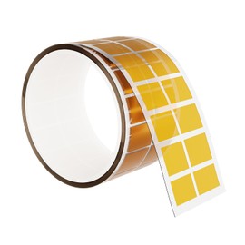 HUNGTOR High Temperature Tape, 2 Mil Thick, 0.8 Inch Wide x 0.8 Inch Long, Polyimide Tape No Residue, Professional for Protecting CPU, PCB Circuit Board (Yellow-500 Pcs)