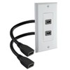 iMBAPrice - HDMI Pigtail Wall Plate Built-in Flexible Hi-Speed HDMI