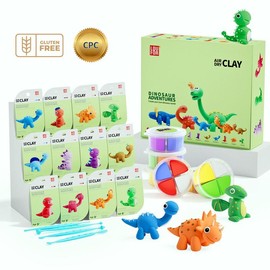 Air Dry Clay Kit - Cute Ultra Light Clay DIY Kit with Tools, Soft Clay Craft Kit, Easy & Fun to Craft, Safe & Non-Toxic, Springtok Gift for Kids:_Space Trip