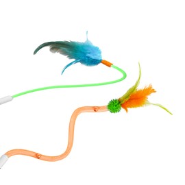 PANRIO 2 Pack Feathers Can emit Light Accessories for Cat Moving Toy, ONLY Fits Cat Toys,Cats-NOT fits for Other Brand Toys