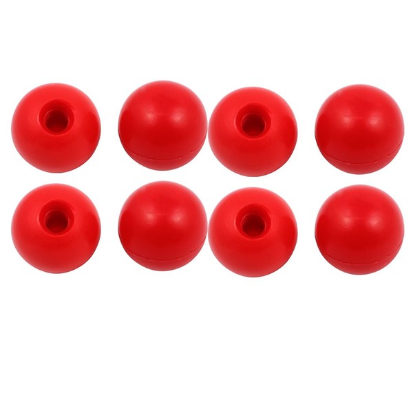 uxcell 8Pcs Red Plastic Round Handle Ball Knob M10 Threaded