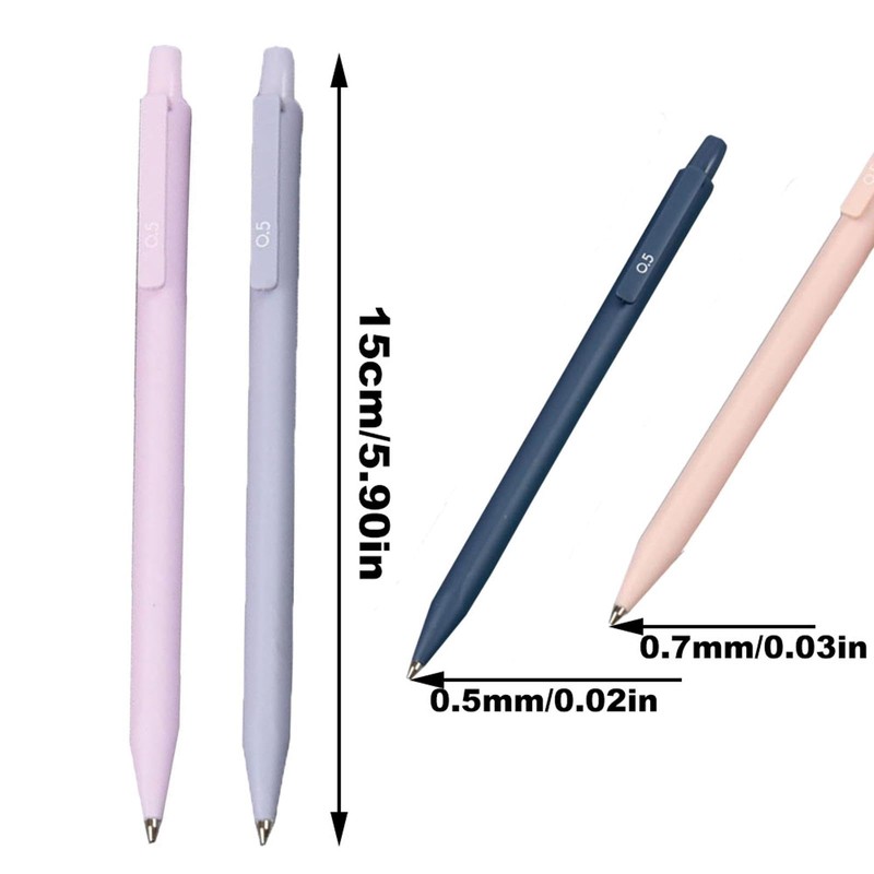 SEIWEI 6Pcs Pastel Pencils Set Triangle Bar Mechanical Pencils Retractable