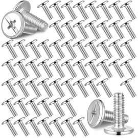 Blulu 100Pcs 1/4"-20 Hurricane Shutter Bolts, Sidewalk Screws Bolts Truss Head Shutter Screws 304 Stainless Steel for Installing Hurricane Panels to Storefronts and Sliding Glass Doors(1/4"-20 x 3/4")