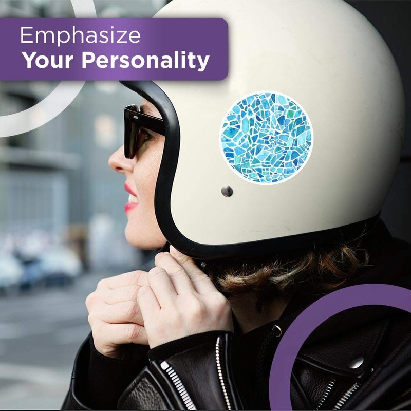 Vinyl Stickers (Set of 2) 10cm - Binary Code Concept