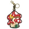 Chala Pal Mushroom Vegan Leather Key Fob/Coin Purse