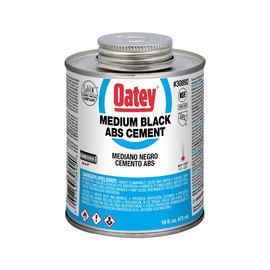 Oatey 30892 Medium Bodied Solvent Cement, 16 Oz, Can, Liquid, Black